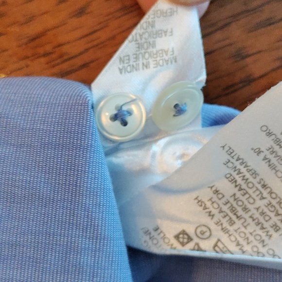 Paul Smith blue dress shirt with contrast placket - Picture 7 of 7